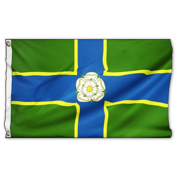The Iconic Yorkshire Flag Blowing In The Wind Of Gods Own County Stock Photo - Foto 3
