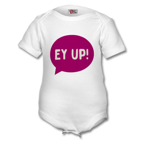 Ey Up Pink Baby Grow