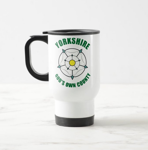 Yorkshire God's Own County Travel Mug