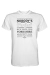 Nobody's Perfect white Yorkshire t shirt 