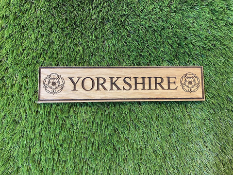 Wooden Yorkshire Sign