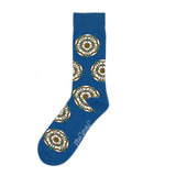 Blue Yorkshire Rose Socks